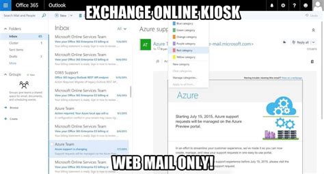 exchange online kiosk license